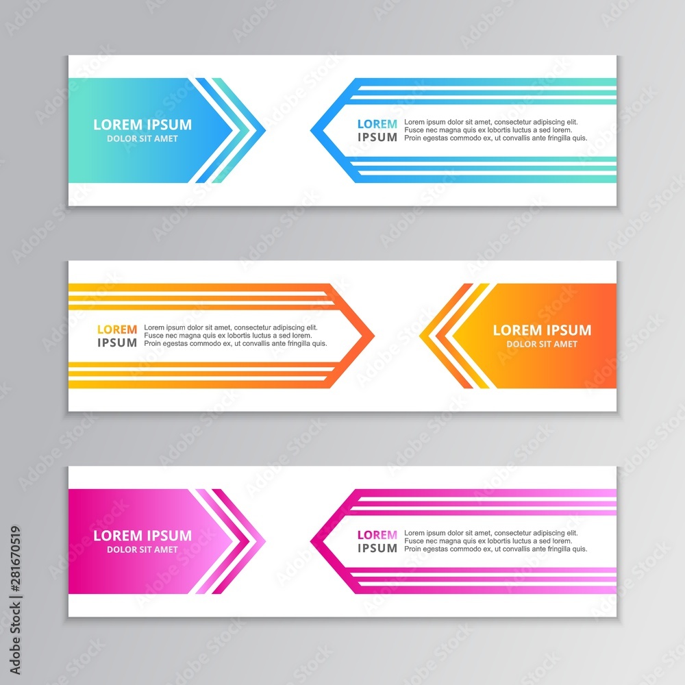 Business Banner Template, Abstract Shape Layout Background Gradient Design Business Banner Template, Abstract Shape Layout Background Gradient Design