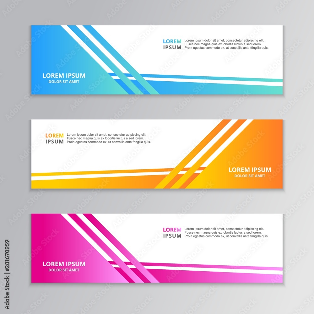 Business Banner Template, Abstract Shape Layout Background Gradient Design Business Banner Template, Abstract Shape Layout Background Gradient Design