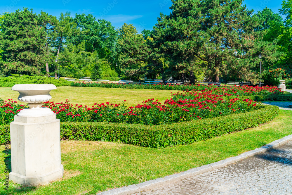 Ujazdow Park, public park in Warsaw, Poland