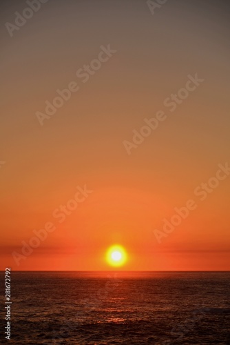 Sunset , Atlantic Ocean , Gold and blue , Silleiro Cap © Delfim Sá Neiva