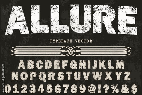 font handcrafted typeface vector vintage named vintage allure
