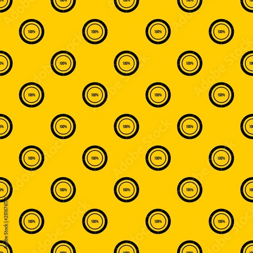 Diagram pie chart pattern seamless vector repeat geometric yellow for any design