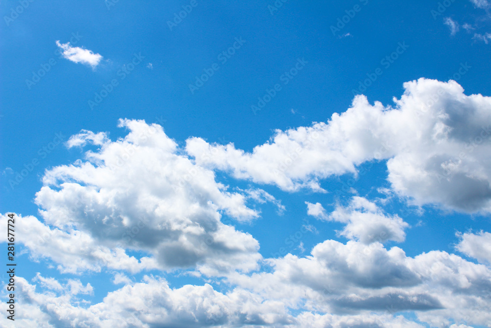 Fototapeta premium blue sky with cloud closeup