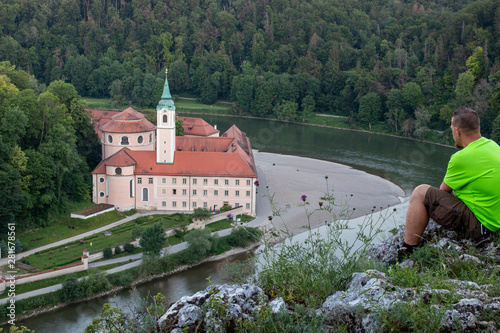 panoramic view of a monastery in germany
