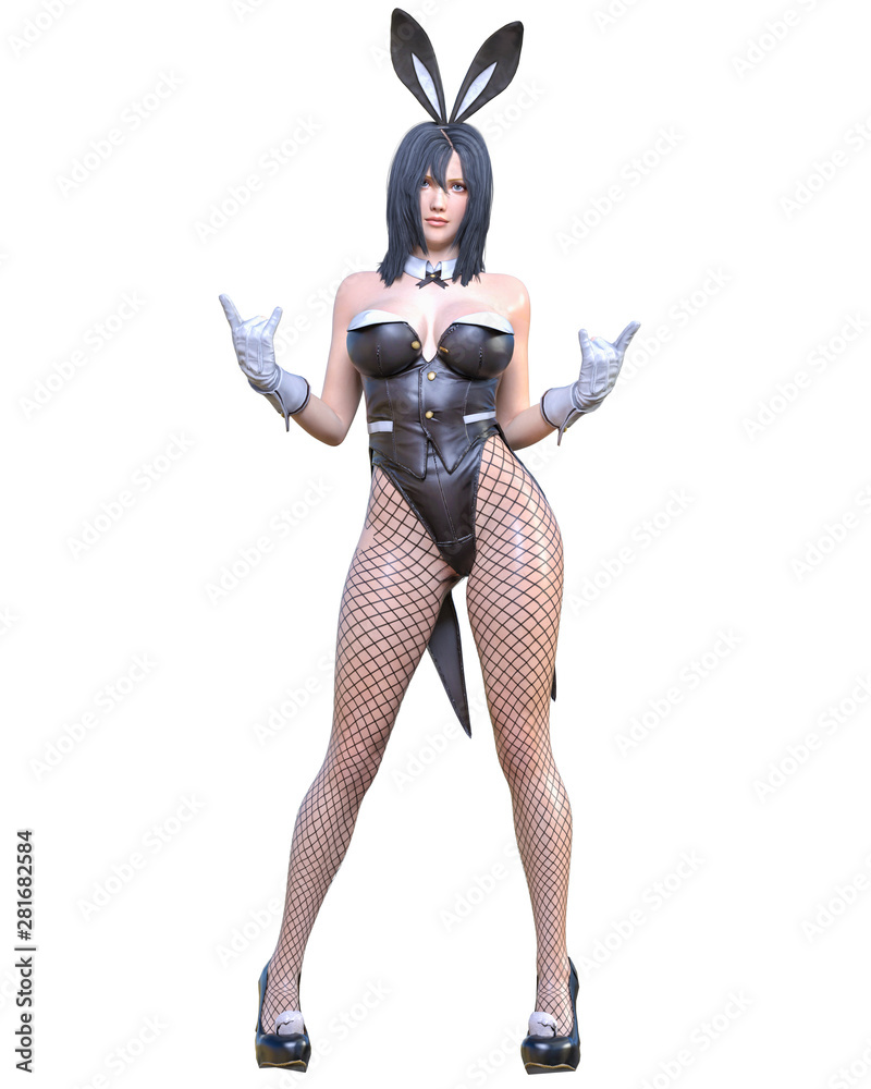 3D comics cosplay anime bunny girl. 3D comics cosplay anime bunny girl.
