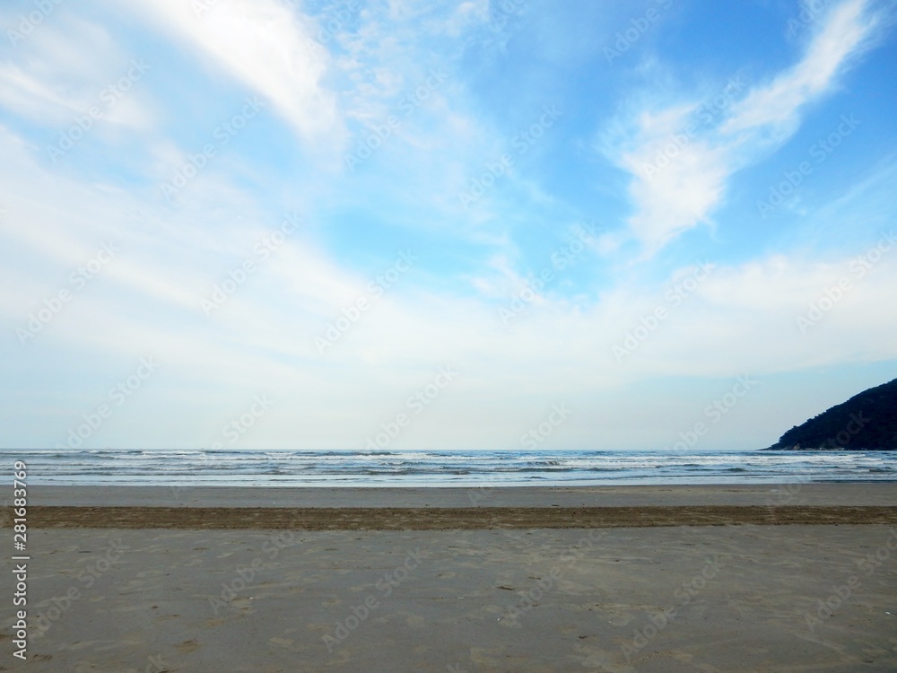 Fototapeta premium sea and sky on the beach