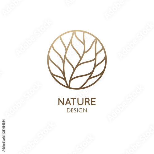 Garden round emblem