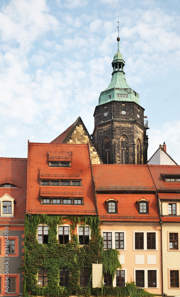 Market square - Am Markt in Pirna. State of Saxony. Germany Market square - Am Markt in Pirna. State of Saxony. Germany