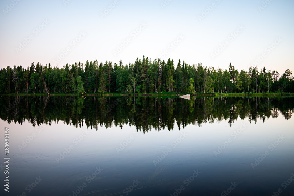 Lake and reflection of trees