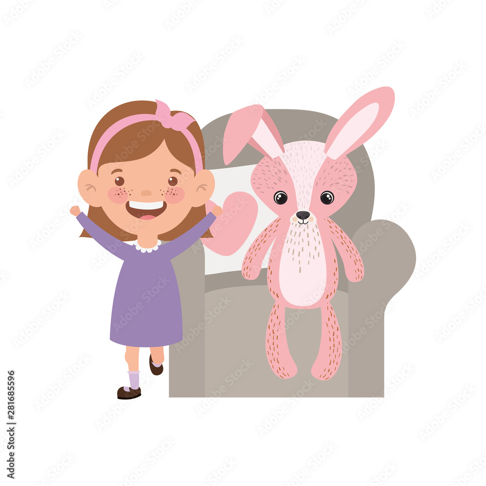 Isolated girl cartoon design vector illustration