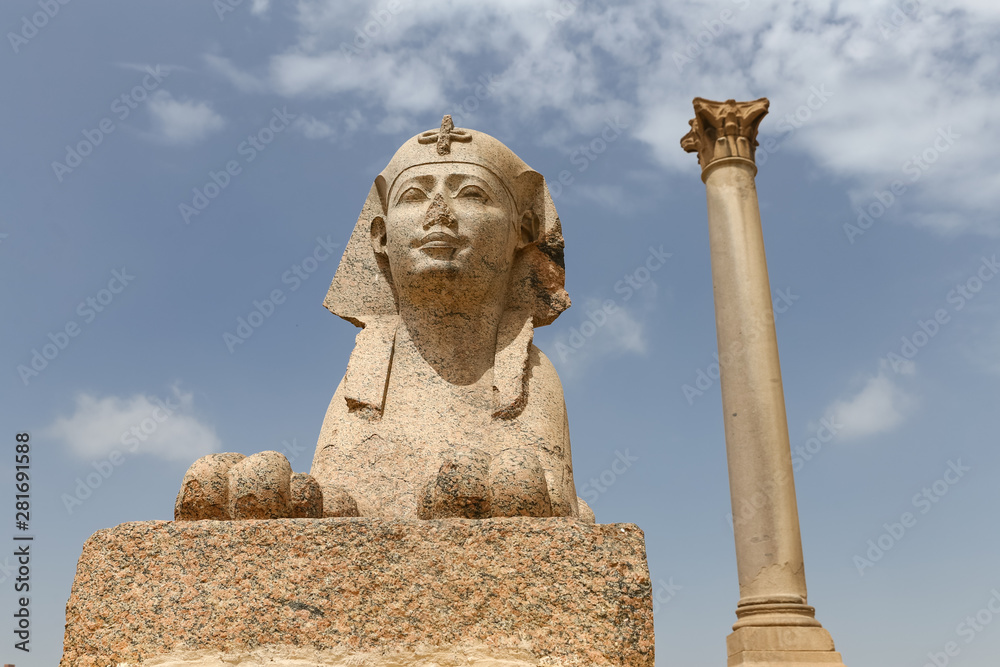 Pompey Pillar in Alexandria, Egypt