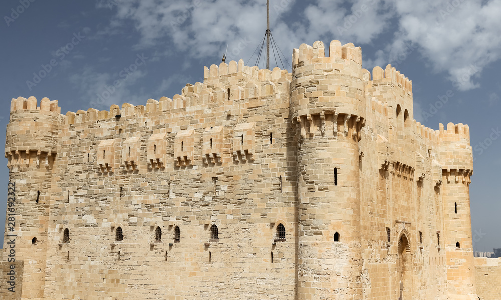 Fototapeta premium Citadel of Qaitbay in Alexandria, Egypt