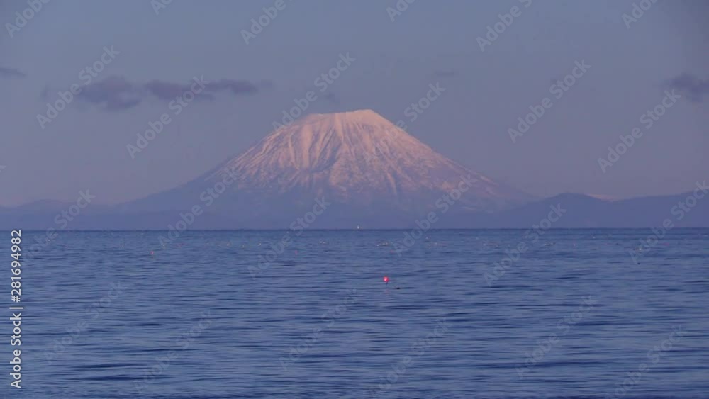 Mount Yotei from Uchiura Bay, Mori, Hokkaido, Japan Mount Yotei from Uchiura Bay, Mori, Hokkaido, Japan