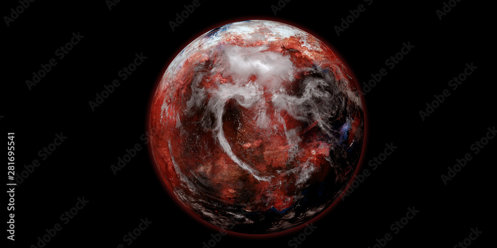 Terraforming Mars like Planet. Extremely detailed and realistic high resolution 3D illustration. Shot from Space. Elements of this image are furnished by NASA. Terraforming Mars like Planet. Extremely detailed and realistic high resolution 3D illustration. Shot from Space. Elements of this image are furnished by NASA.