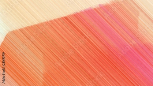 dynamic background with salmon, coral and bisque lines. can be used for cover design, poster, wallpaper or advertising