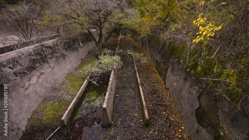 Plants on industrial area, Ena, Gifu Prefecture, Japan photo