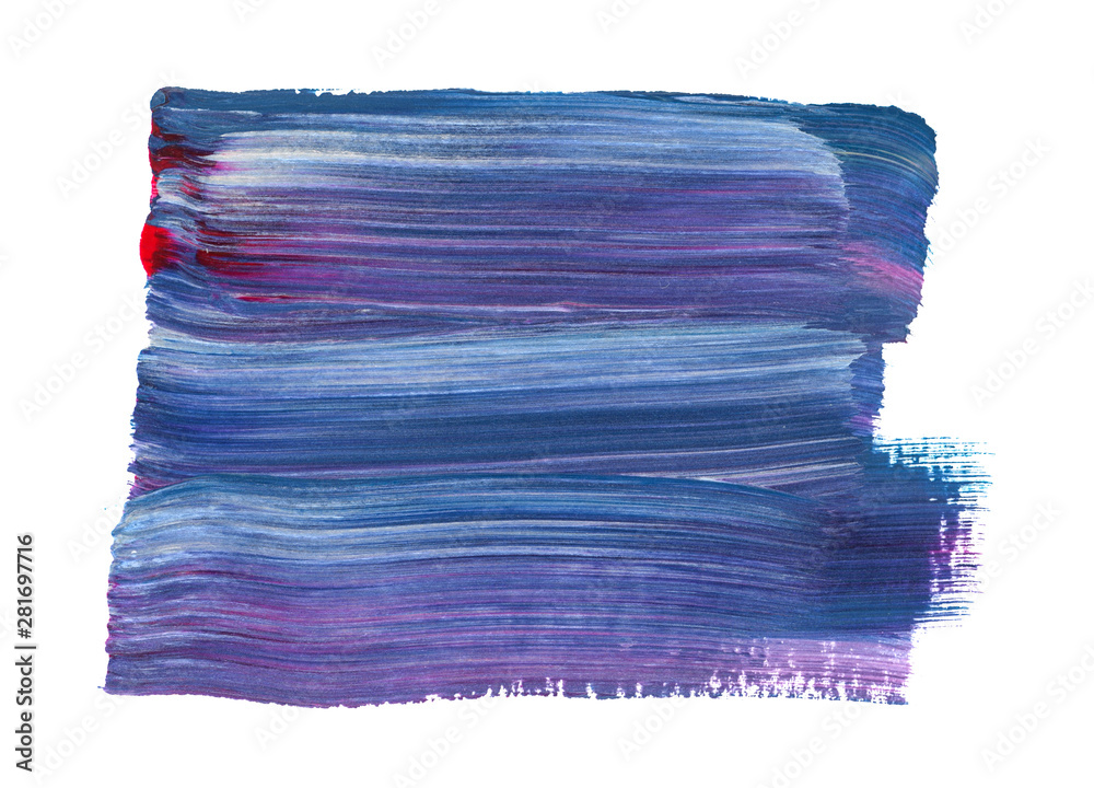 Decorative acrylic stroke with different colours Decorative acrylic stroke with different colours