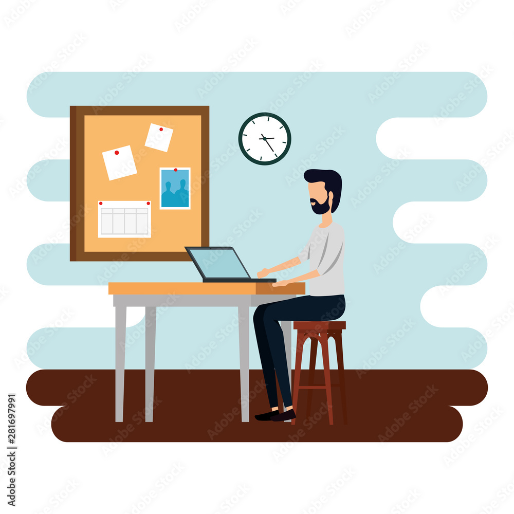 elegant businessman worker in the office scene elegant businessman worker in the office scene