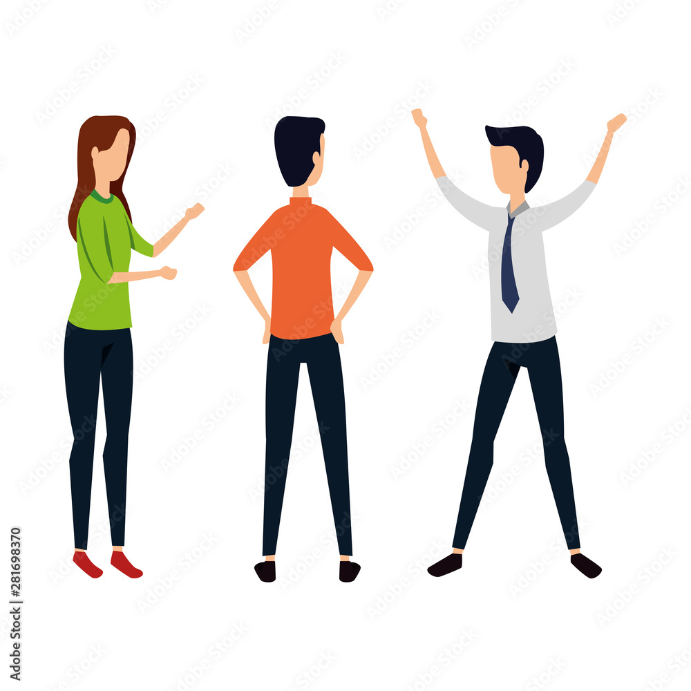 elegant business people workers avatars characters elegant business people workers avatars characters
