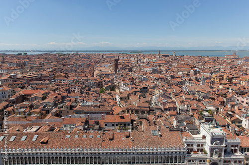 The view from the top of St Mark's Campanile bell tower photo