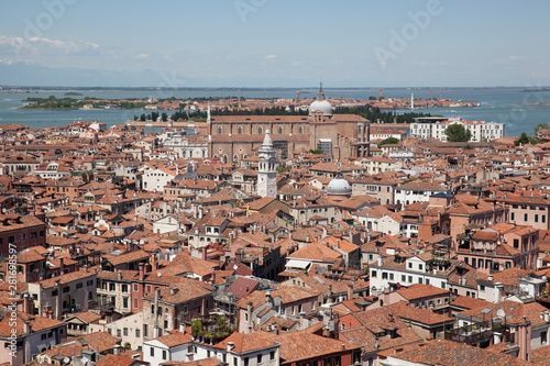 The view from the top of St Mark's Campanile bell tower