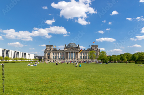 Canvas Print Reichstag building german parliament Berlin Germany