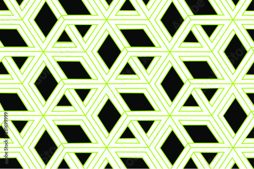 Black and Green 3D background