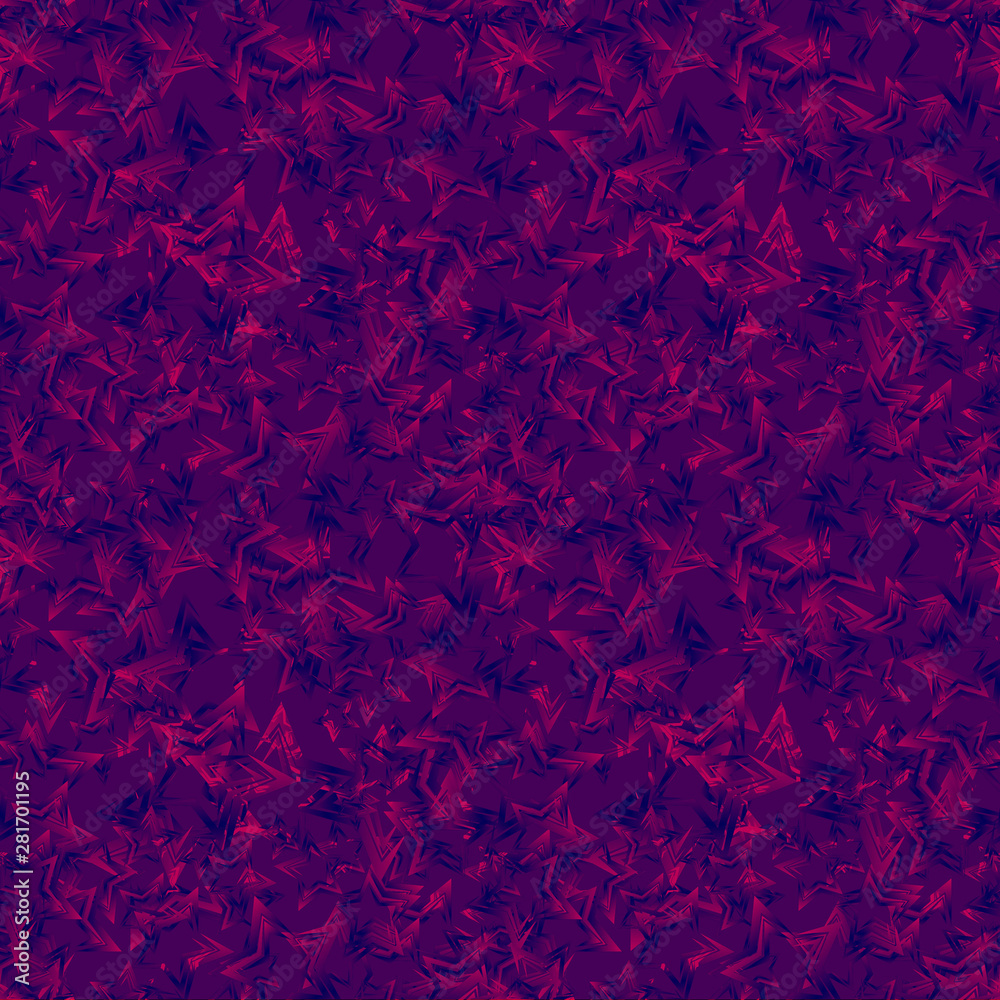 Purple starry dense texture on a blue background. Purple starry dense texture on a blue background.