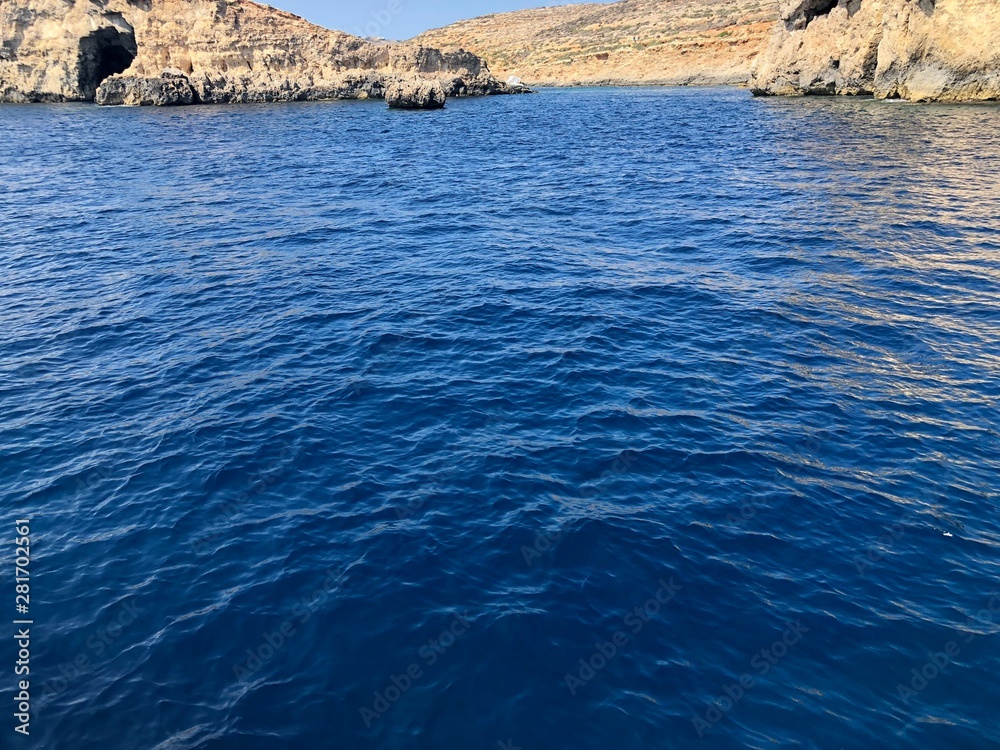 Island in.blue water