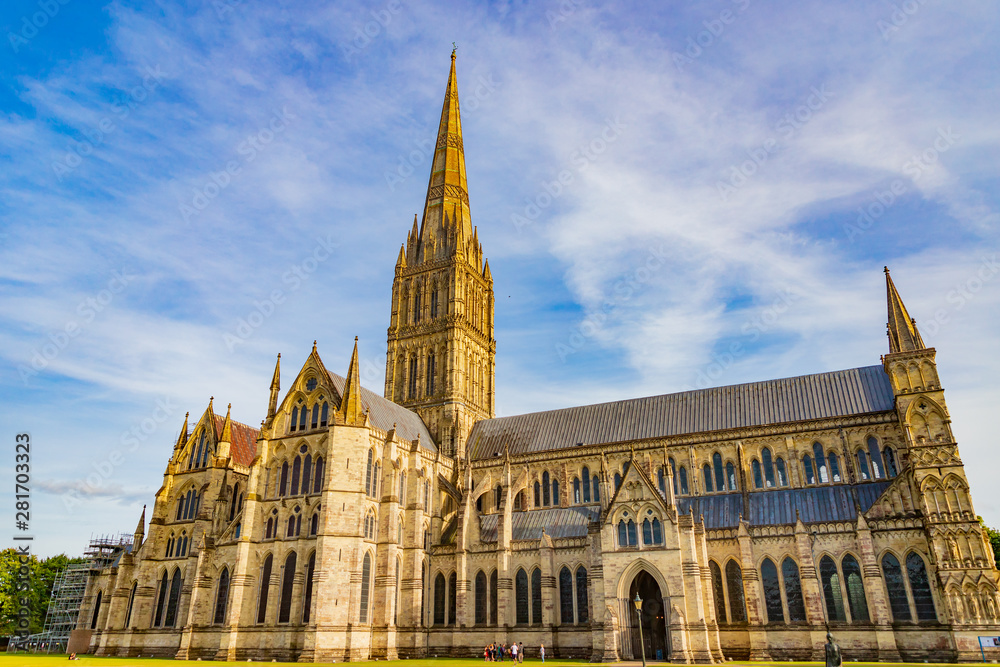 salisbury cathedral- Cathedral Church of the Blessed Virgin Mary- UK