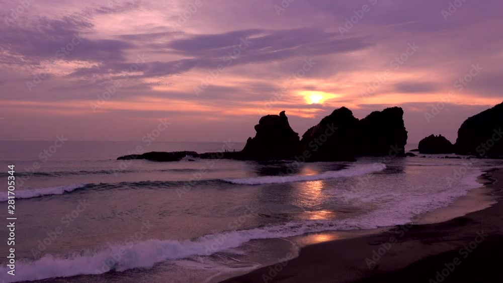 Sunrise over Umegahama Beach, Nichinan, Miyazaki, Kyushu Sunrise over Umegahama Beach, Nichinan, Miyazaki, Kyushu