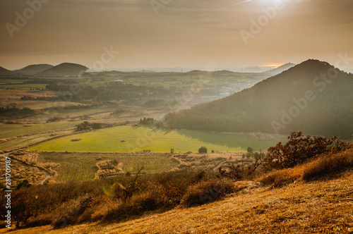 Mountain landscape scenery in autumn
