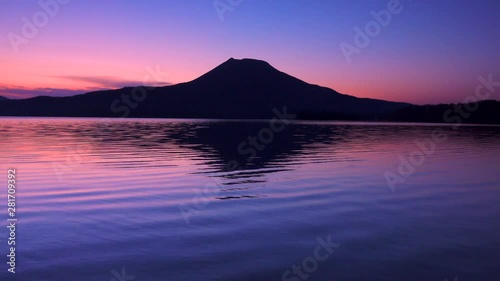 Lake Akan and Mount Oakan, Kushiro, Hokkaido, Japan photo