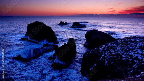 Dawn seen from Kiritappu Cape, Hamanaka, Akkeshi, Hokkaido photo