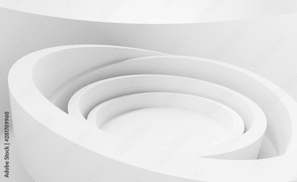 Obraz premium Abstract Architecture Background.3d Modern Rendering.