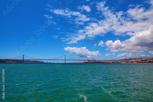 view of Lisbon and Tagus River