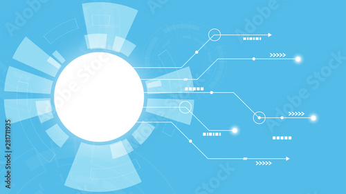 Abstract Digital background.Business growth transformation to digital and Successful financial technology.