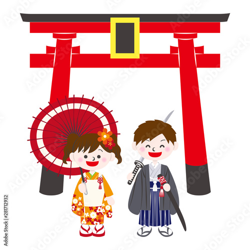 七五三_鳥居