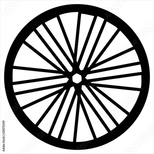 Icon Bike Wheel Solid Style