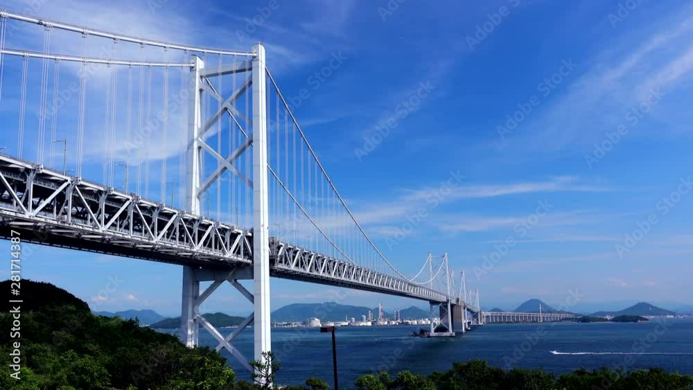 View of bridge, Seto Ohashi, Sakaide, Kagawa, Japan View of bridge, Seto Ohashi, Sakaide, Kagawa, Japan