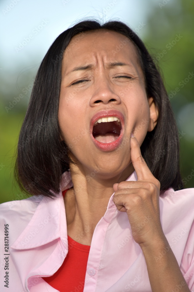 Asian Woman With Toothache Asian Woman With Toothache