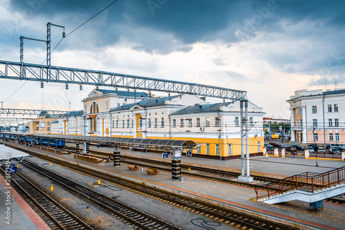 Gomel central railway station in Belarus