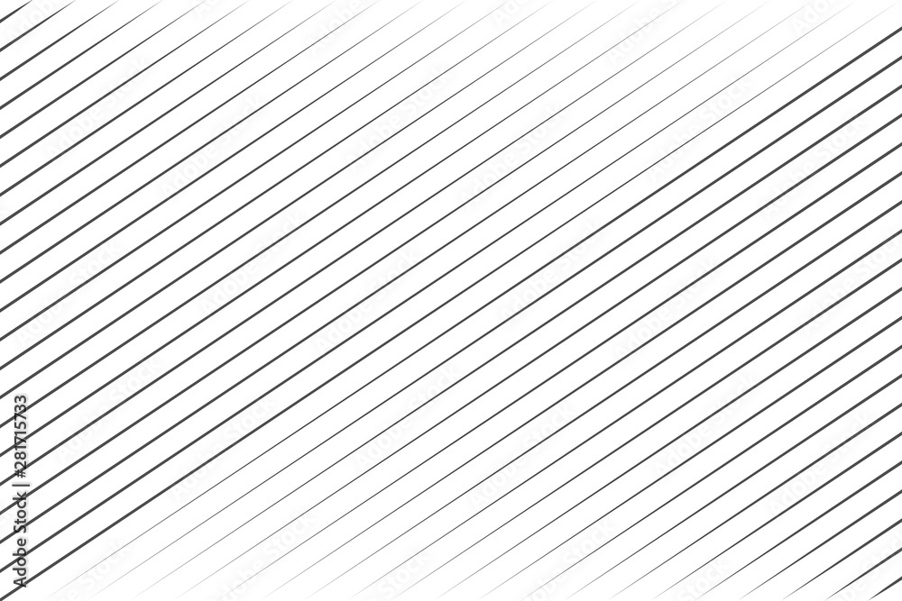 Abstract black blend lines with oblique stripe on white background vector illustration - obrazy, fototapety, plakaty 
