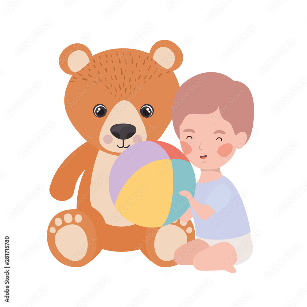 Fototapeta premium Isolated baby boy design vector illustration