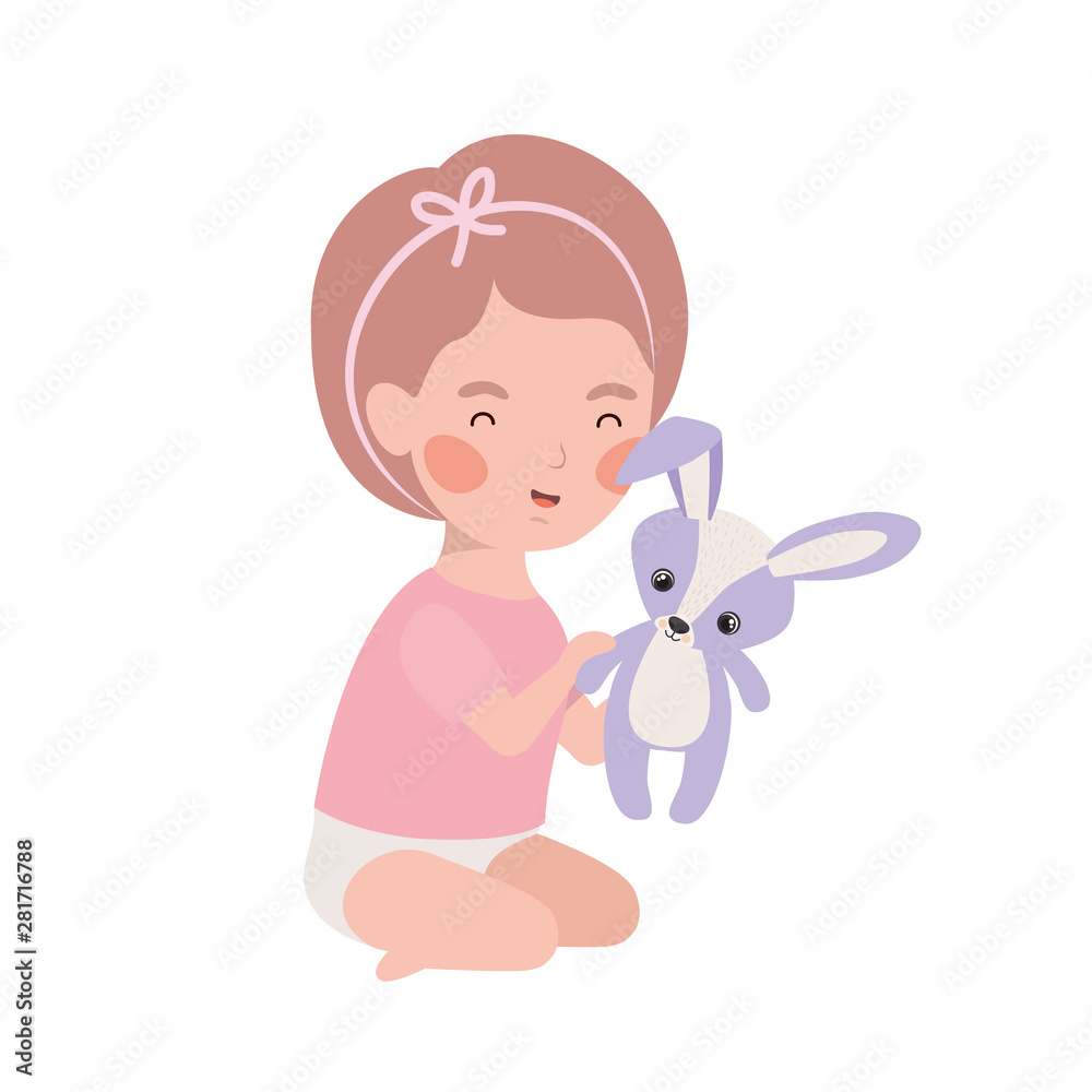 Isolated baby girl design vector illustration Isolated baby girl design vector illustration