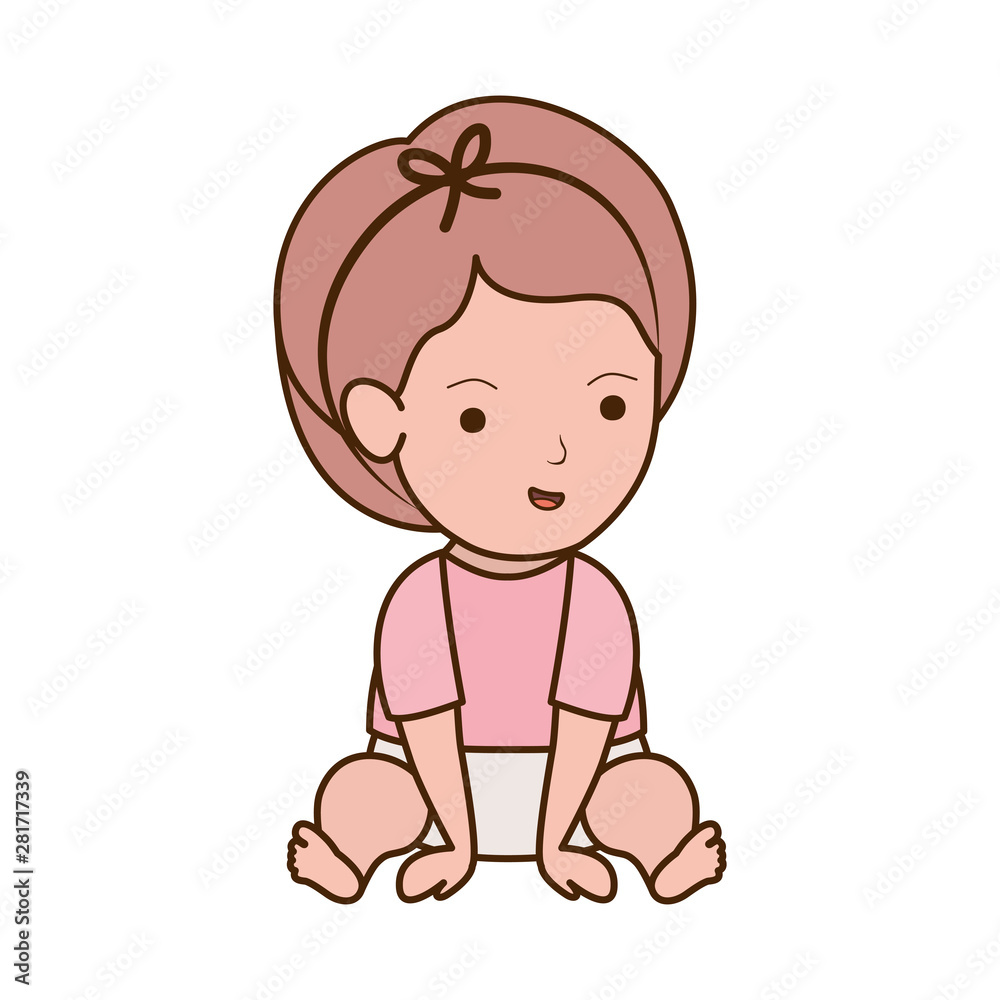 Isolated baby girl design vector illustration Isolated baby girl design vector illustration
