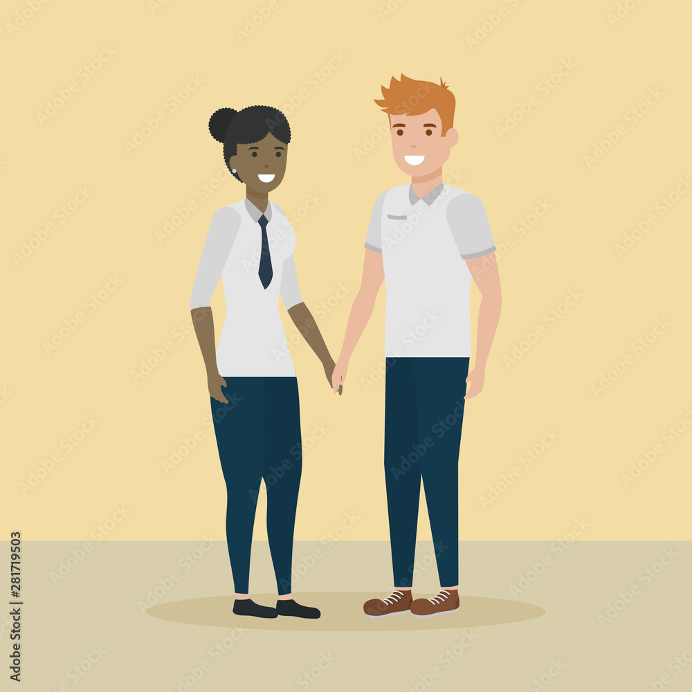 Fototapeta premium people family flat design image