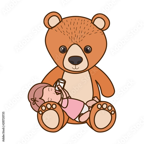 Isolated baby girl design vector illustration