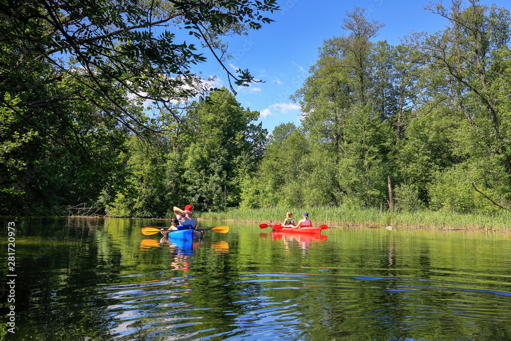 Fototapeta premium Mazury-river Krutynia in north-eastern Poland