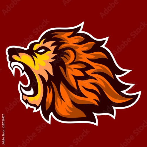 roaring lion logo esport